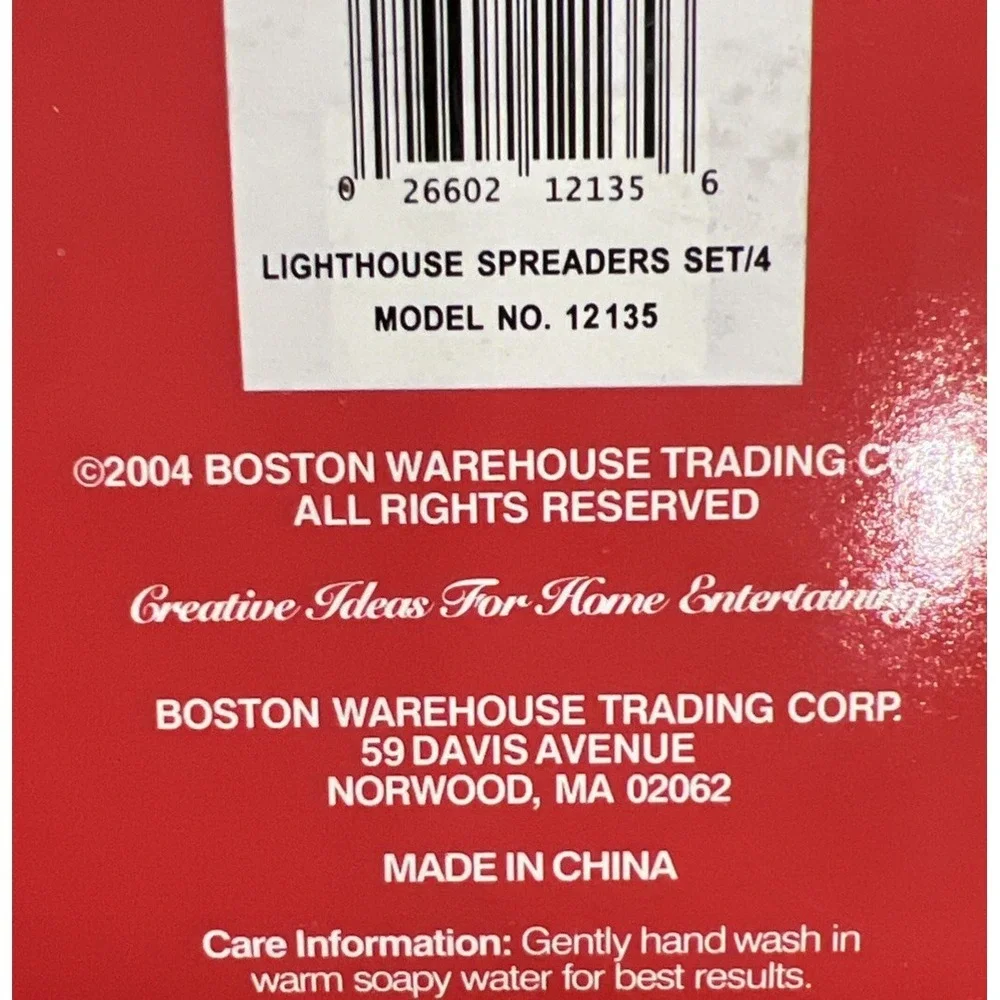 New Set Of 4 Boston Warehouse Nautical Lighthouse Spreaders Stainless Steel